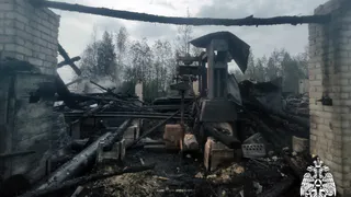 14 пожарных ликвидировали возгорание на пилораме в Вологодской области