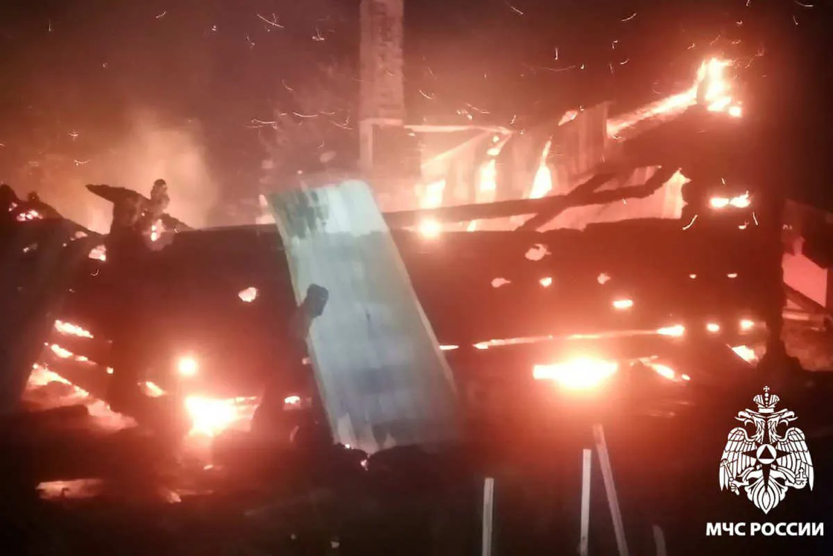 Пенсионер погиб во время пожара в Вологодской области