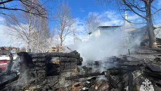 В Вологодской области загорелась хозяйственная постройка