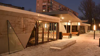 На бульваре по улице Ильюшина в Вологде устанавливают торговые павильоны