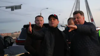 Глава Вологодчины прибыл в Череповец для проверки ремонта Октябрьского моста