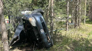 В Вологодской области иномарка врезалась в дерево: один пассажир погиб