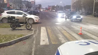 Велосипедист попал под колёса иномарки в Вологде 