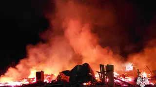 В Вологодской области в результате пожара два человека попали в больницу