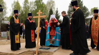 В Вологодской области освятили закладной камень церкви в честь единственного в России святого мирового судьи