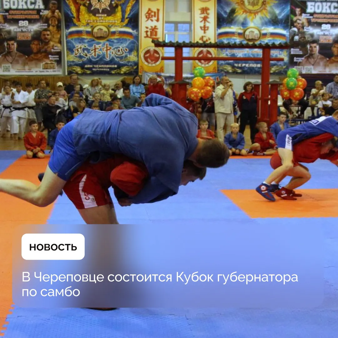 В Вологодской области пройдет Кубок губернатора по самбо