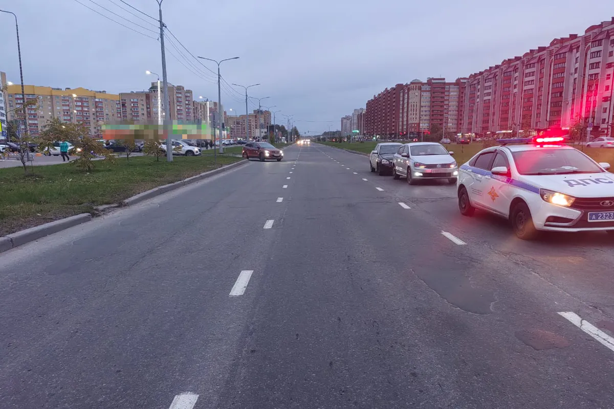 Девушка пострадала в Вологодской области в ДТП с двумя легковушками