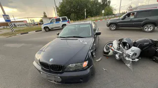 В Вологодской области мотоциклист госпитализирован после столкновения с BMW