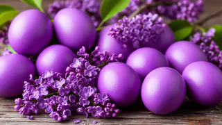 Космический цвет: для окрашивания яиц в фиолетовый цвет химия не нужна — нужен только один отход