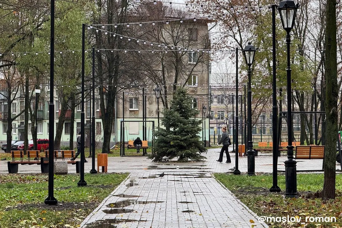 В Вологодской области завершили благоустройство сквера "Круг"