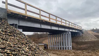 В Вологодской области отремонтировали мост через реку Нозьма
