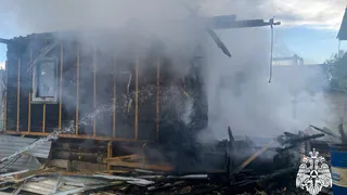 66-летняя пенсионерка спаслась из загоревшегося в Вологодской области дома