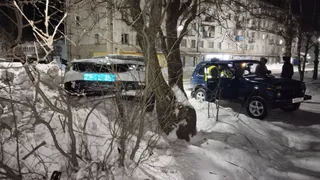 В Вологодской области служебный автомобиль ДПС попал в ДТП