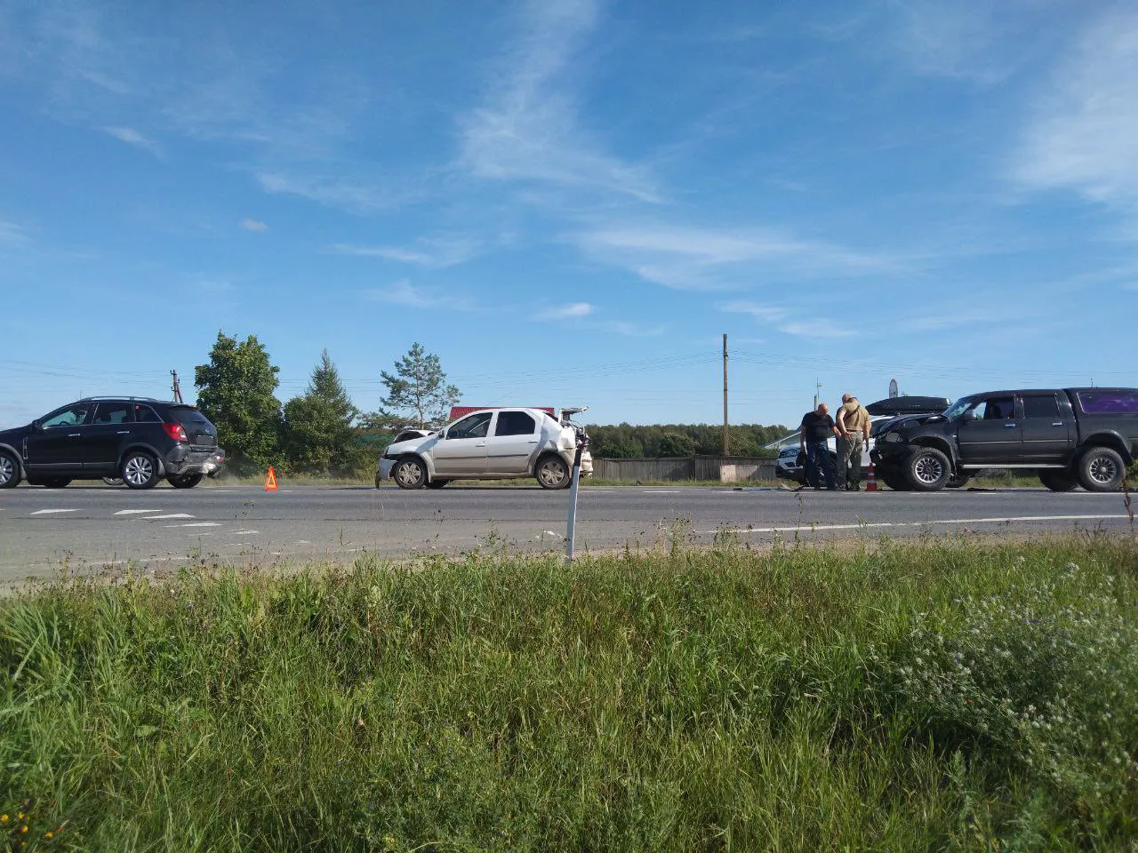 В Вологодском округе произошла массовая авария на трассе М8