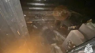 В Вологодской области мужчина пострадал при пожаре в бане из-за печи