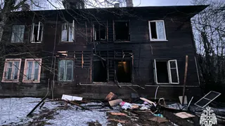 Пострадавшего на пожаре под Вологдой мужчину госпитализировали в больницу