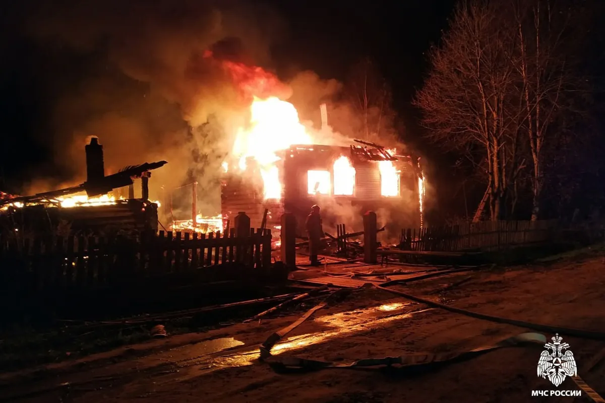 В Вологодской области сгорел дом и унёс жизнь хозяина