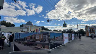Улица Мира в Вологде полностью перекрыта для транспорта из-за ремонта