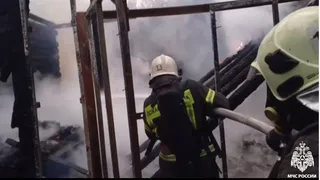 В Вологодской области дом сгорел до тла