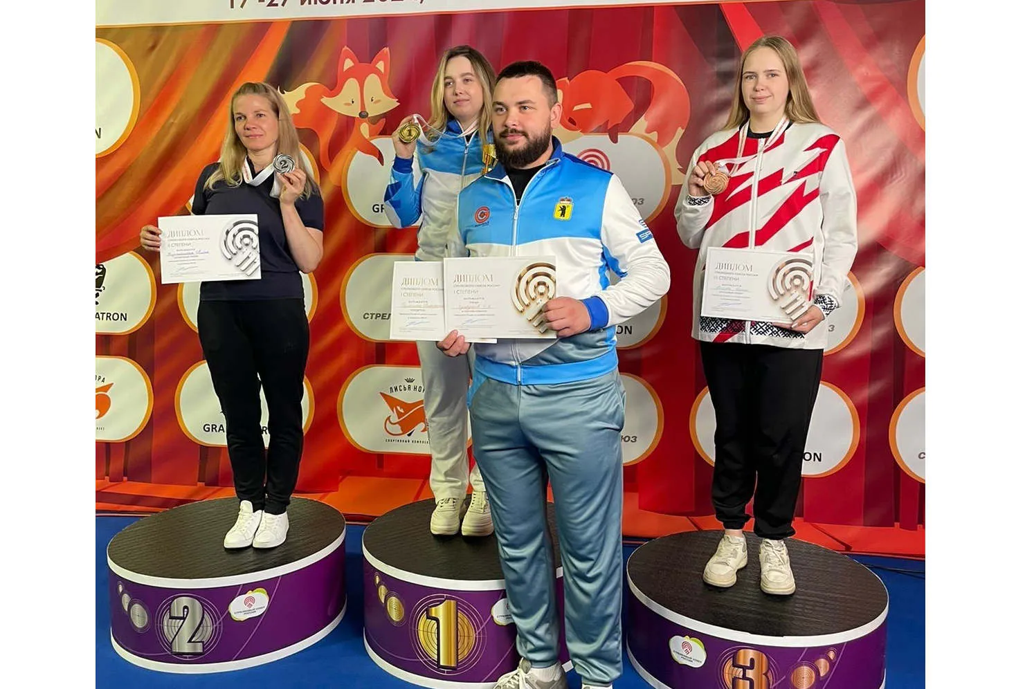 Вологодская спортсменка Диана Лысцова завоевала бронзу на чемпионате России по стрельбе