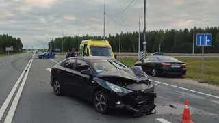 Двое детей пострадали в лобовом столкновении на трассе в Вологодской области
