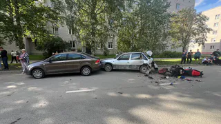 В Вологде мотоциклист госпитализирован после столкновения с "Киа Рио"
