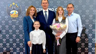 Вологодская семья получила награду из рук министра спорта России в Москве