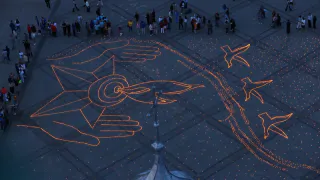 Вологда присоединилась к международной акции "Огненная картина войны" 22 июня