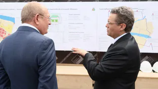 Губернатор Вологодской области и представитель "Газпрома" проверили ход реконструкции котельной в Череповце