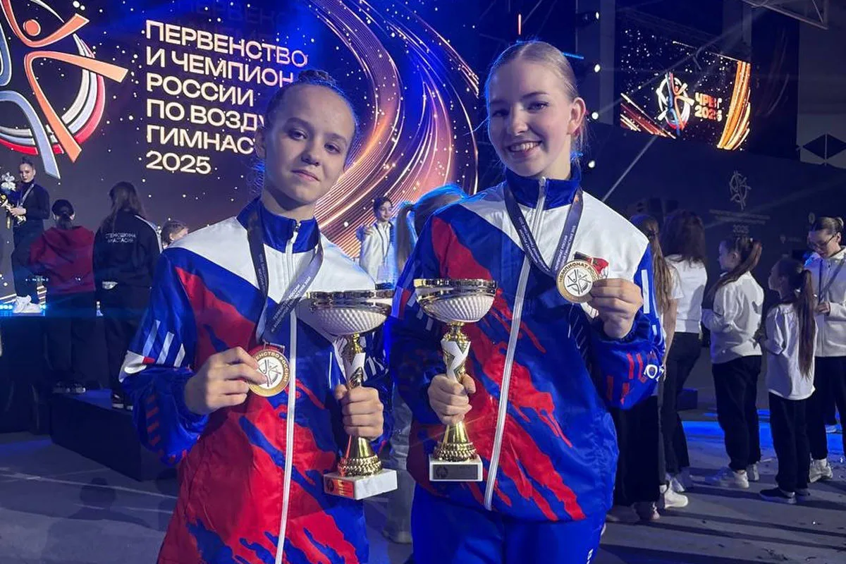 Вологодские спортсменки взяли бронзу Первенства России по воздушной гимнастике