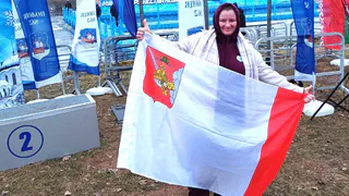 Вологжанка выиграла в Крещение заплыв на водохранилище в Беларуси
