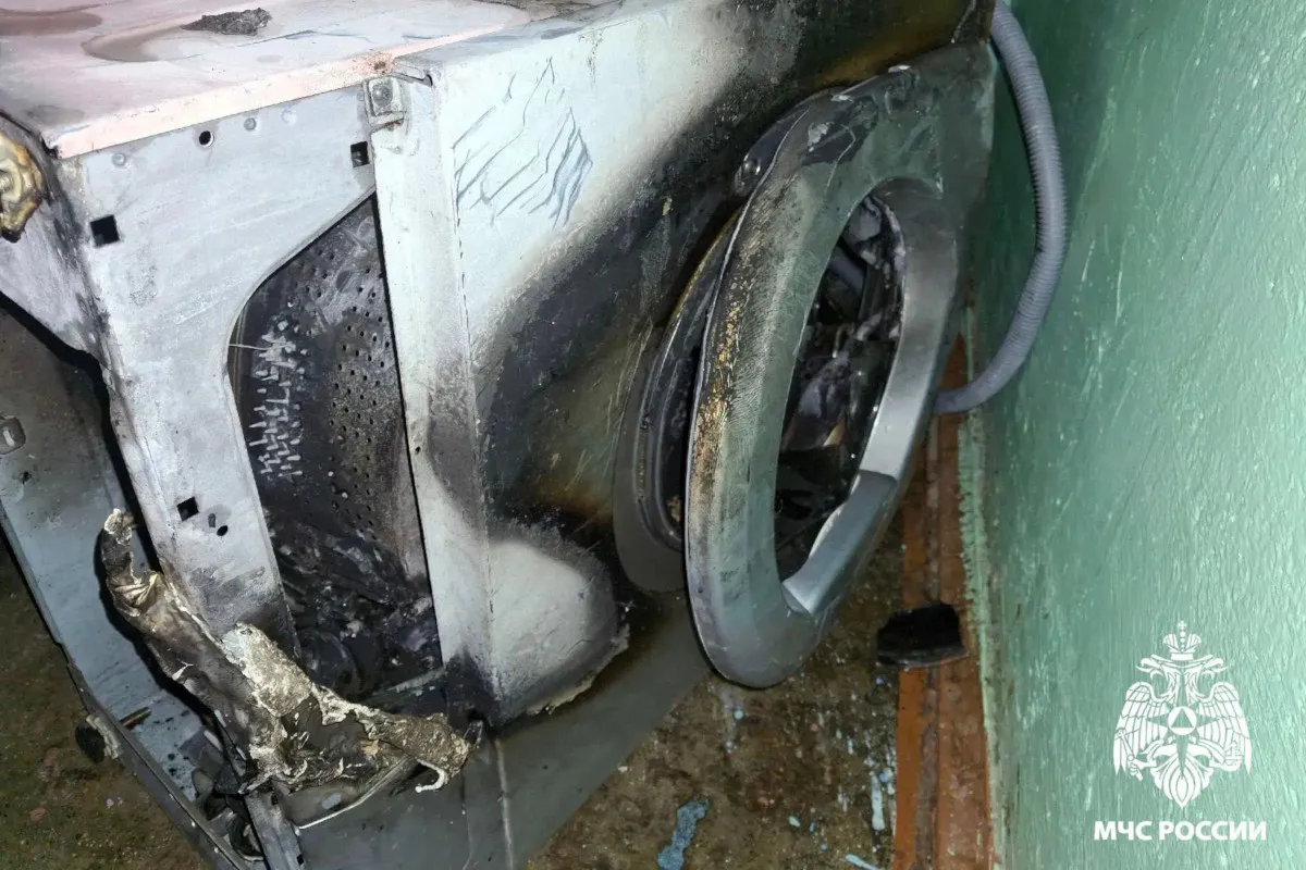 20 пожарных тушили стиральную машину в Вологде