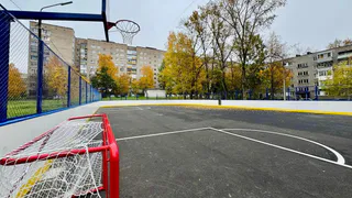 В Вологодской области завершается строительство хоккейной площадки