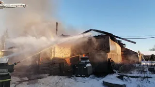 В Вологодской области сгорела пилорама 