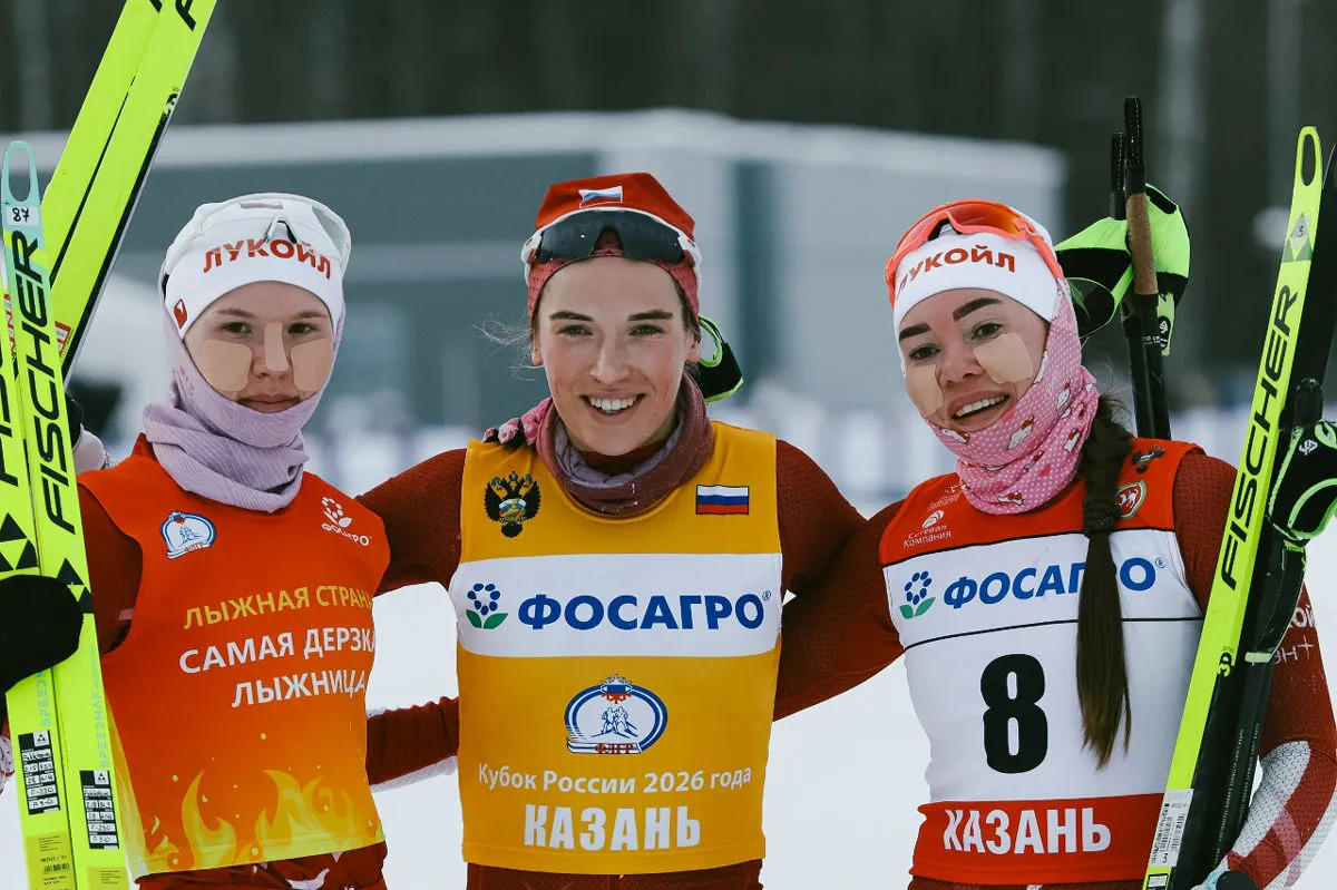 Вологжанка Алина Пеклецова завоевала серебро в скиатлоне на этапе Кубка России