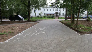 В Вологодской области преобразили территорию парка у поликлиники 