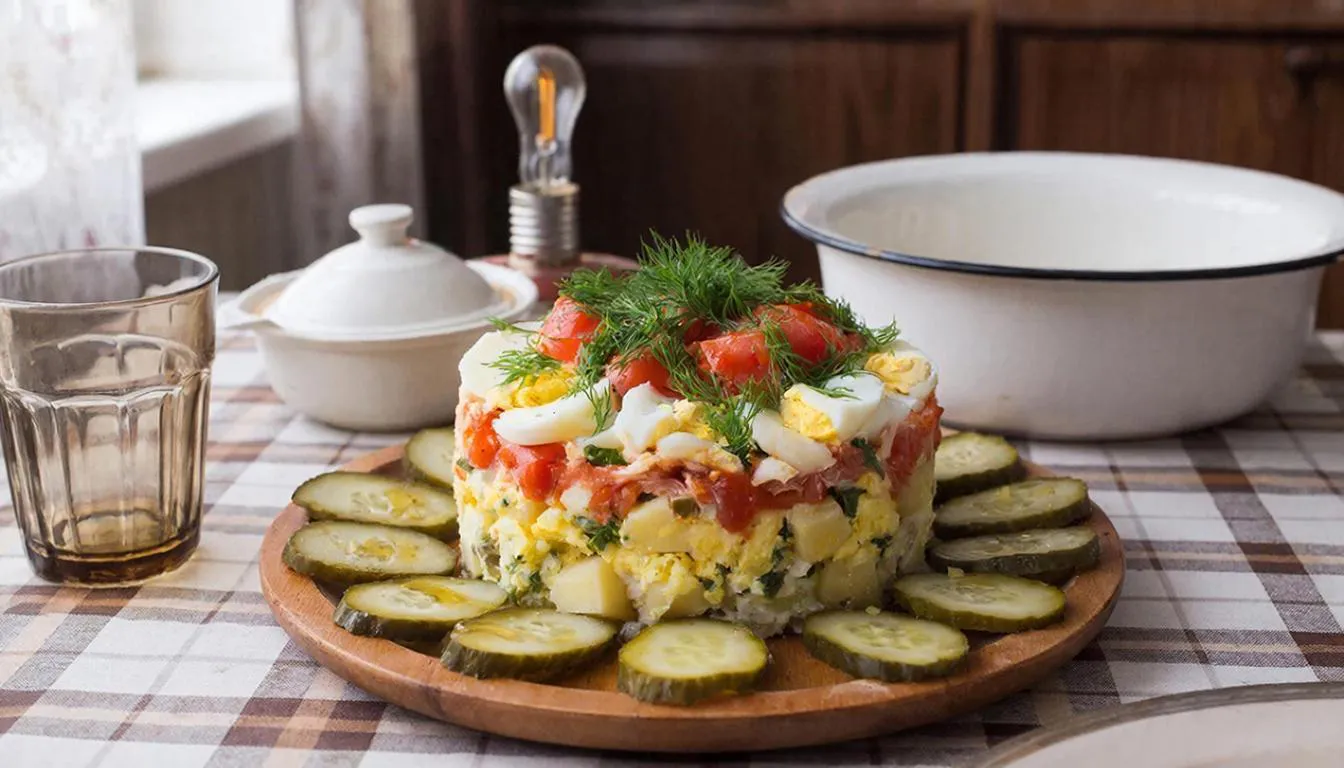 Салат из СССР, который мы зря забыли: нежный, сочный, готовится реально за 5 минут, а вкус как из детства.