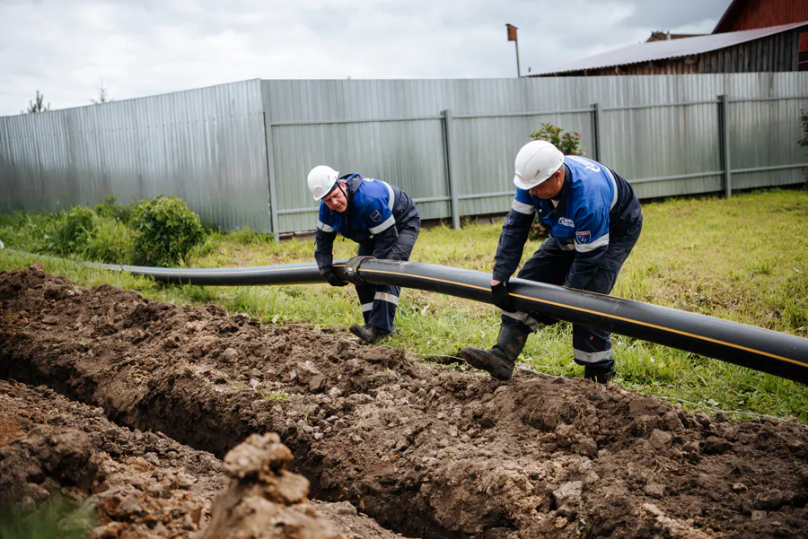 В Вашкинском округе подключили сетевой природный газ