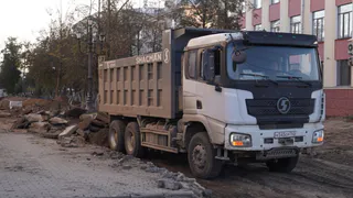 В Вологде начался ремонт дороги и тротуаров на улице Пушкинской