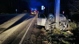 Отец с маленьким сыном получили тяжелые травмы в ДТП в Вологодской области 