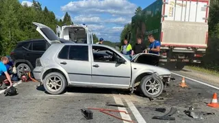 Два человека получили травмы в лобовом ДТП на трассе Москва-Архангельск