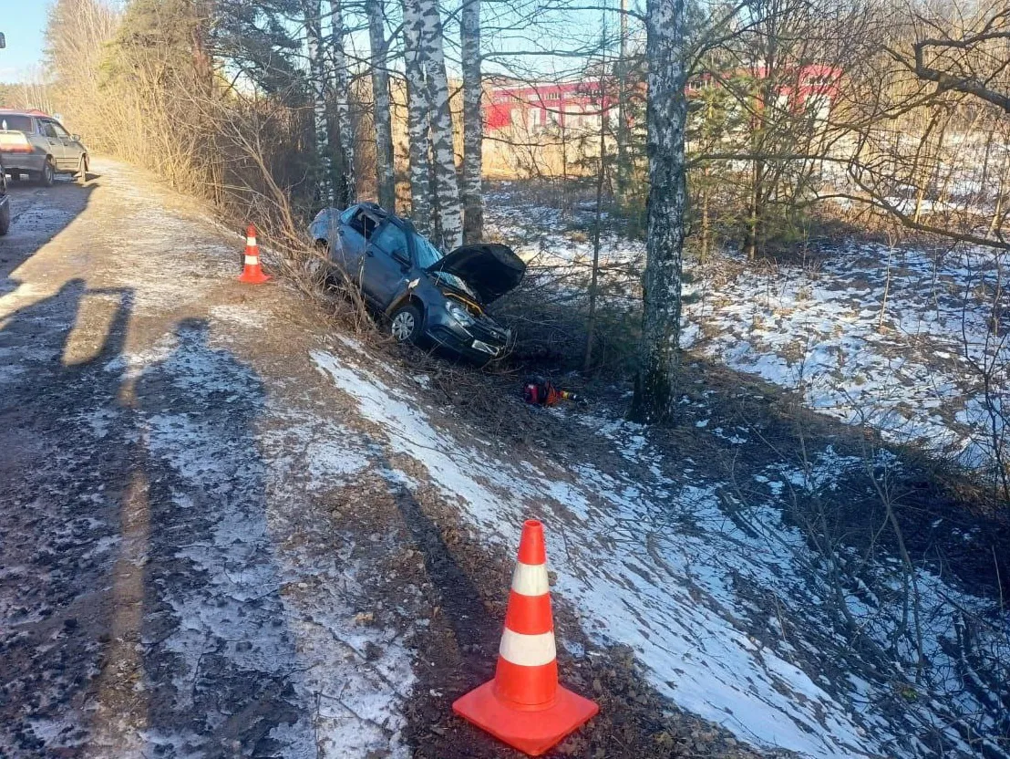 В Вологодской области погиб водитель вылетевшего в кювет автомобиля
