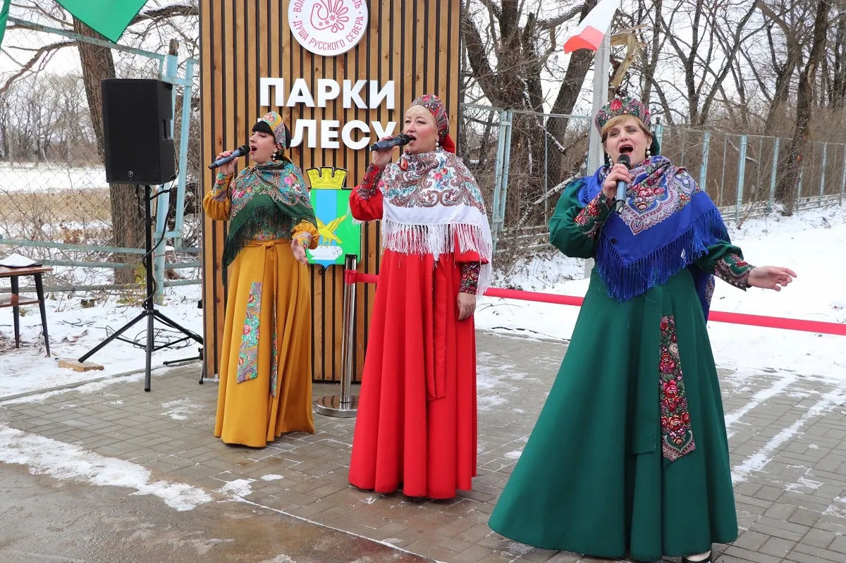 В Вологодской области открылась новая зона отдыха "Парк в лесу"