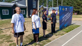 В детском лагере вологодские полицейские провели спортивную акцию
