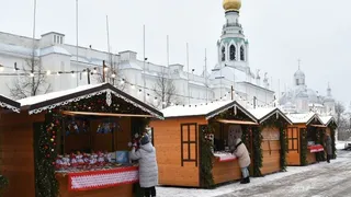 В центре Вологды проводятся новогодние ярмарки