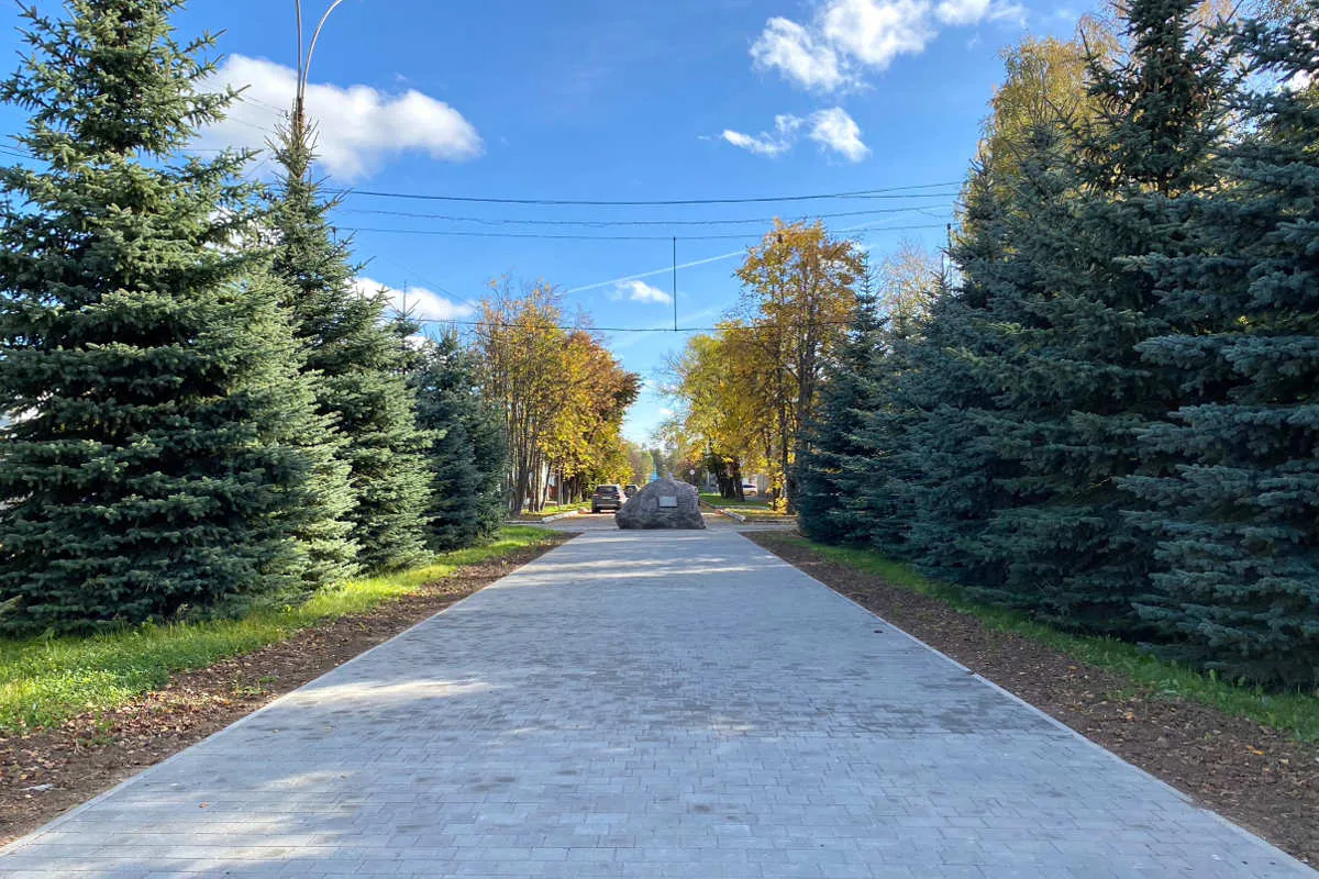 Работы по благоустройству центрального парка завершились в Вологодской области