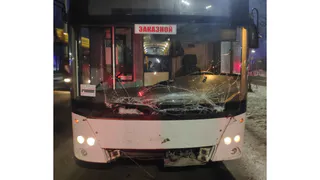 В Вологодской области в ДТП с автобусом пострадал водитель «Оки»