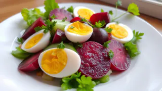 Только свекла и пара огурцов, но так вкусно: на этот салат истратила все запасы — а добавку всё требуют