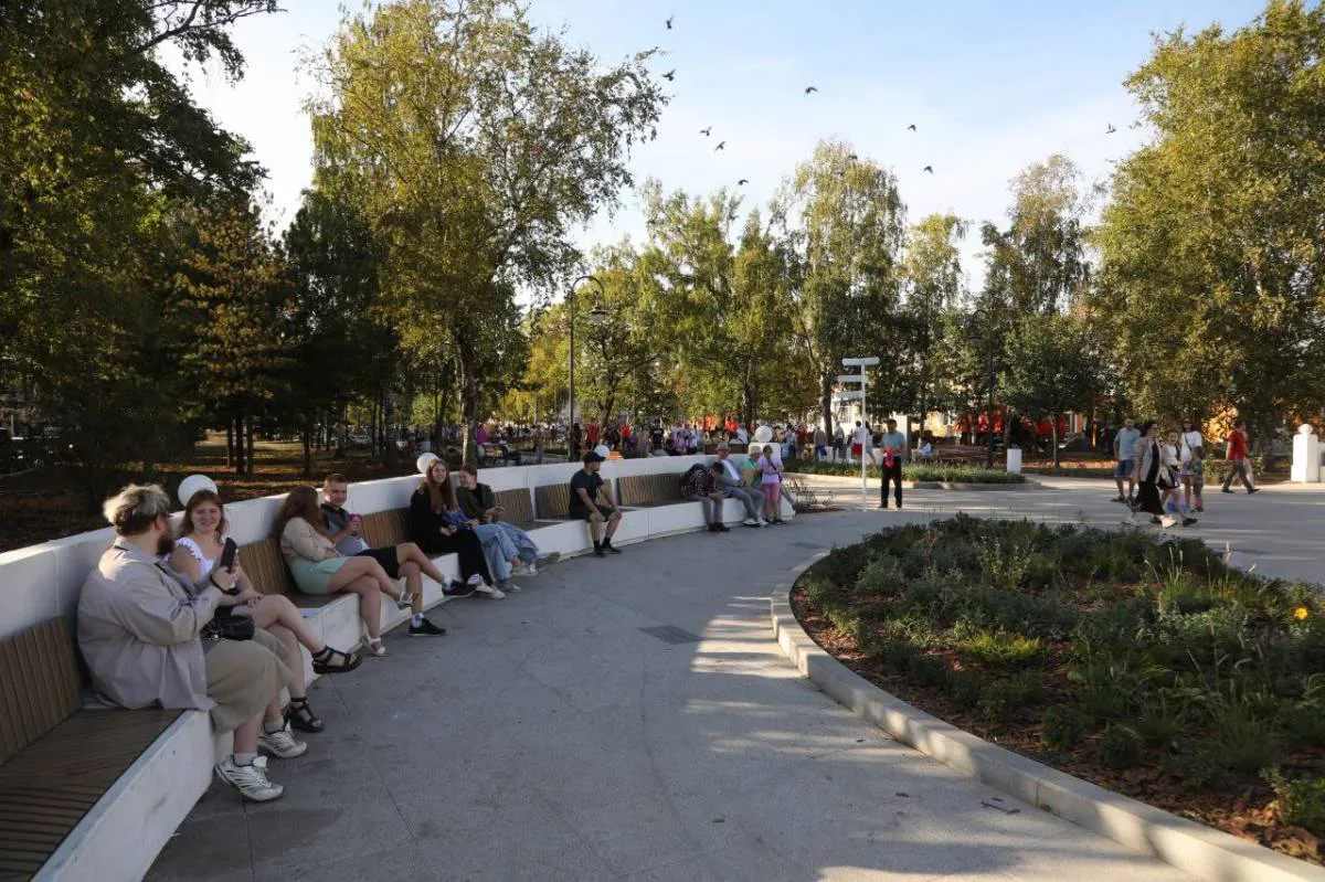 В Вологде завершили благоустройство бульвара на проспекте Победы