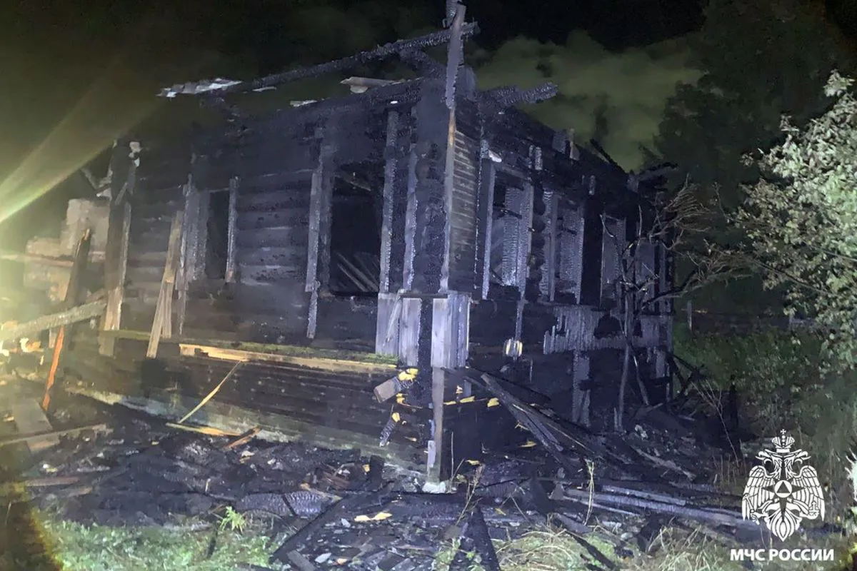 В Вологодской области злоумышленники подожгли жилой дом